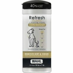 Promo 🔥 Wahl Refresh Coconut Lime Verbena Large 🦮 Dog Wipes 🔥