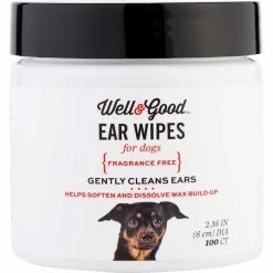 Cheapest 🌟 Well & Good Small 🐕 Dog Ear Wipes, Pack Of 100 👏