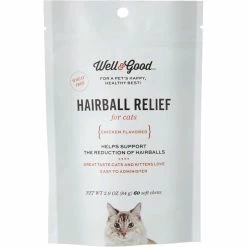 Best deal 🎉 Well & Good Hairball Relief Soft Chews Cat Supplement 60 Ct. ⭐