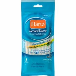Discount 😀 Hartz Dentist's Best Rawhide Chews 8 Pk. 🎉