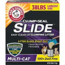 Wholesale ✨ Arm & 🔨 Hammer Slide Easy Clean Up Multi Cat Litter 38 Lb. 👏